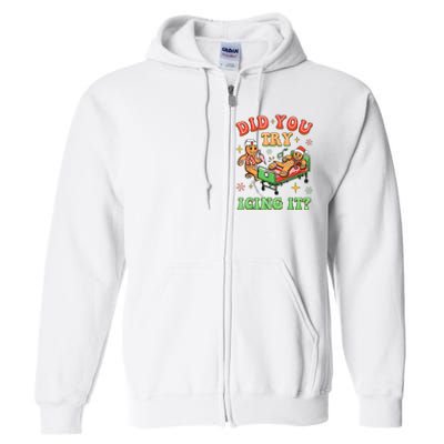 Christmas School Nurse Xmas Did You Try Icing It Gingerbread Full Zip Hoodie