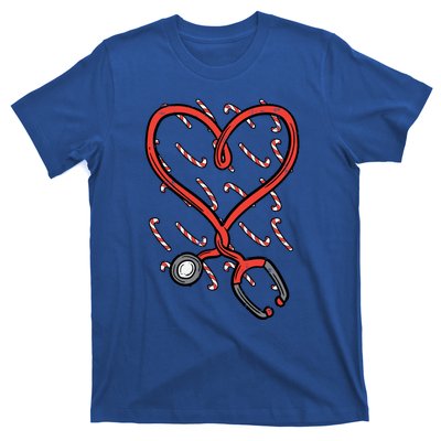 Christmas Stethoscope Nurse Xmas Nursing Scrub Top Great Gift T-Shirt