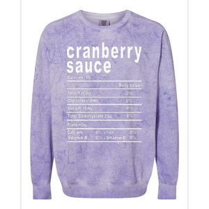 Cranberry Sauce Nutrition Facts Thanksgiving Gift Colorblast Crewneck Sweatshirt