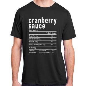 Cranberry Sauce Nutrition Facts Thanksgiving Gift Adult ChromaSoft Performance T-Shirt