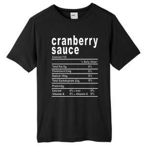 Cranberry Sauce Nutrition Facts Thanksgiving Gift Tall Fusion ChromaSoft Performance T-Shirt