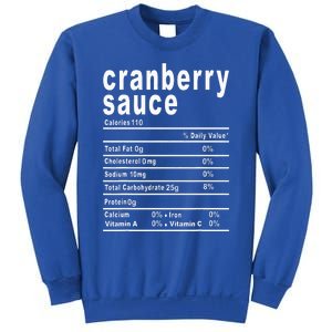 Cranberry Sauce Nutrition Facts Thanksgiving Gift Sweatshirt