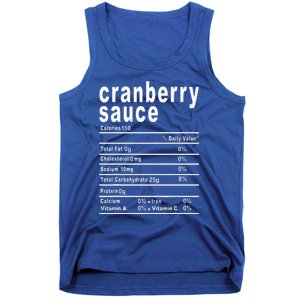 Cranberry Sauce Nutrition Facts Thanksgiving Gift Tank Top