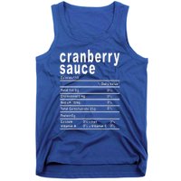 Cranberry Sauce Nutrition Facts Thanksgiving Gift Tank Top