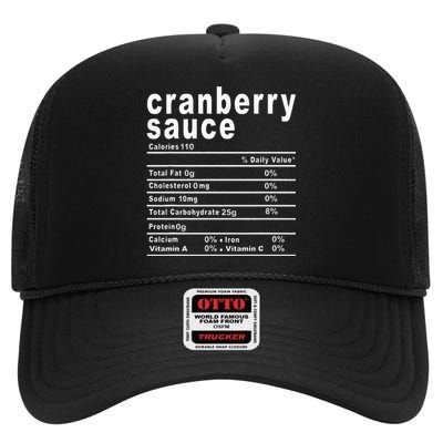 Cranberry Sauce Nutrition Facts Thanksgiving High Crown Mesh Back Trucker Hat