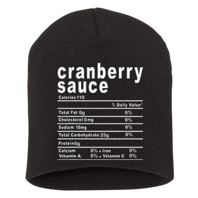 Cranberry Sauce Nutrition Facts Thanksgiving Short Acrylic Beanie