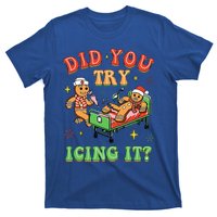 Christmas School Nurse Xmas Did You Try Icing It Gingerbread T-Shirt