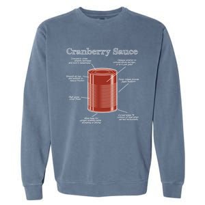 Cranberry Sauce Nutrition Gift Garment-Dyed Sweatshirt