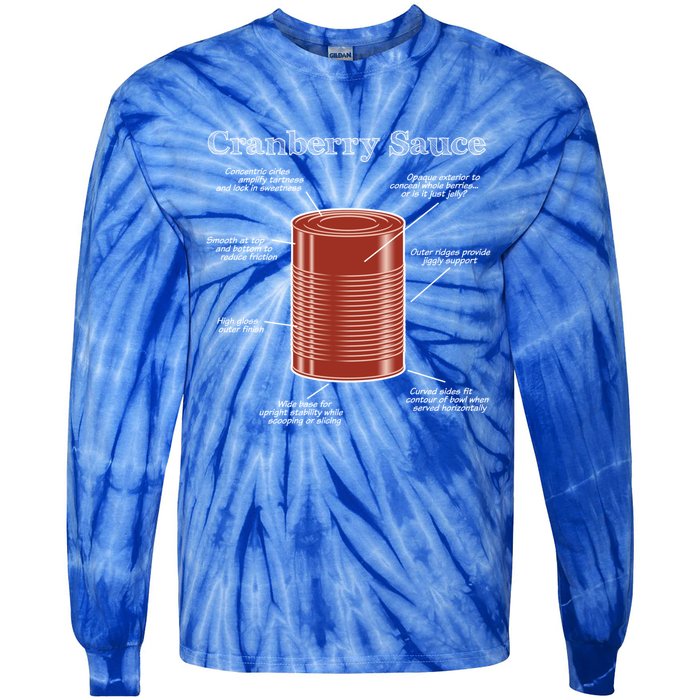 Cranberry Sauce Nutrition Gift Tie-Dye Long Sleeve Shirt