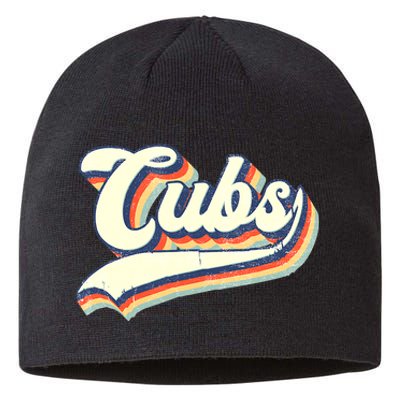 Cubs Sports Name Vintage Retro Boy Girl Sustainable Beanie