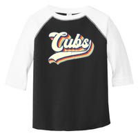 Cubs Sports Name Vintage Retro Boy Girl Toddler Fine Jersey T-Shirt