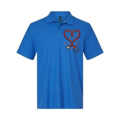 Christmas Stethoscope Nurse Xmas Nursing Scrub Top Funny Softstyle Adult Sport Polo