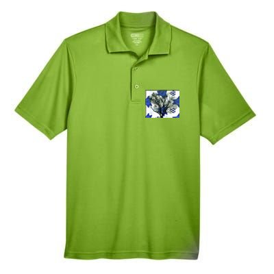 Cool Star Nighttime Tree Design Gift Men's Origin Performance Pique Polo