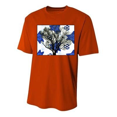 Cool Star Nighttime Tree Design Gift Performance Sprint T-Shirt