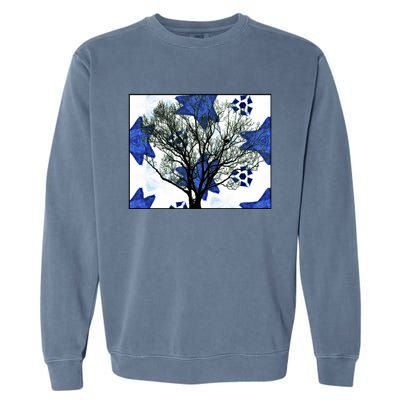 Cool Star Nighttime Tree Design Gift Garment-Dyed Sweatshirt