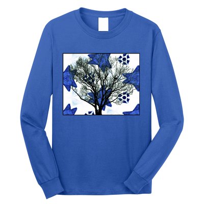 Cool Star Nighttime Tree Design Gift Long Sleeve Shirt