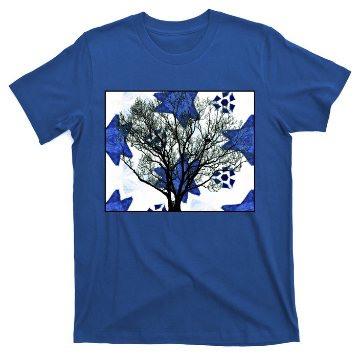 Cool Star Nighttime Tree Design Gift T-Shirt