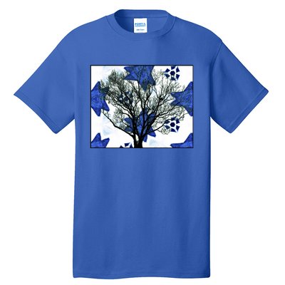 Cool Star Nighttime Tree Design Gift Tall T-Shirt