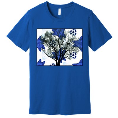 Cool Star Nighttime Tree Design Gift Premium T-Shirt