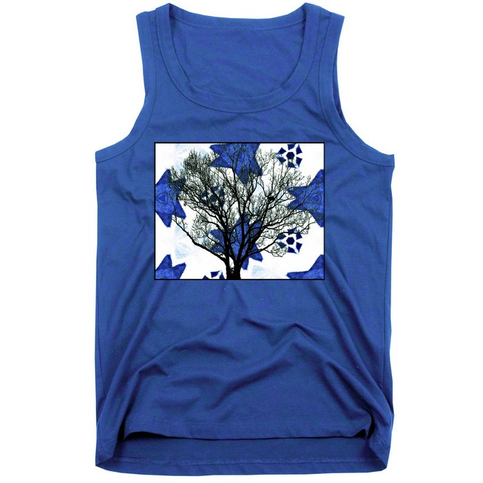 Cool Star Nighttime Tree Design Gift Tank Top