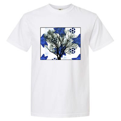 Cool Star Nighttime Tree Design Gift Garment-Dyed Heavyweight T-Shirt