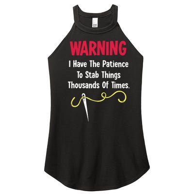 Cross Stitch Needlepoint Sewing Quilting Funny Women’s Perfect Tri Rocker Tank