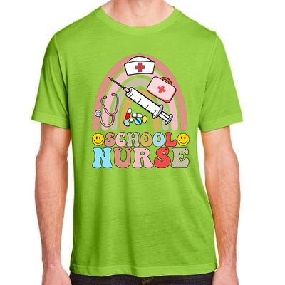 Cute School Nurse Design Adult ChromaSoft Performance T-Shirt