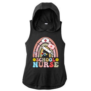 Cute School Nurse Design Ladies PosiCharge Tri-Blend Wicking Draft Hoodie Tank