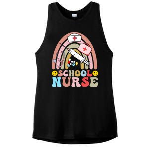 Cute School Nurse Design Ladies PosiCharge Tri-Blend Wicking Tank