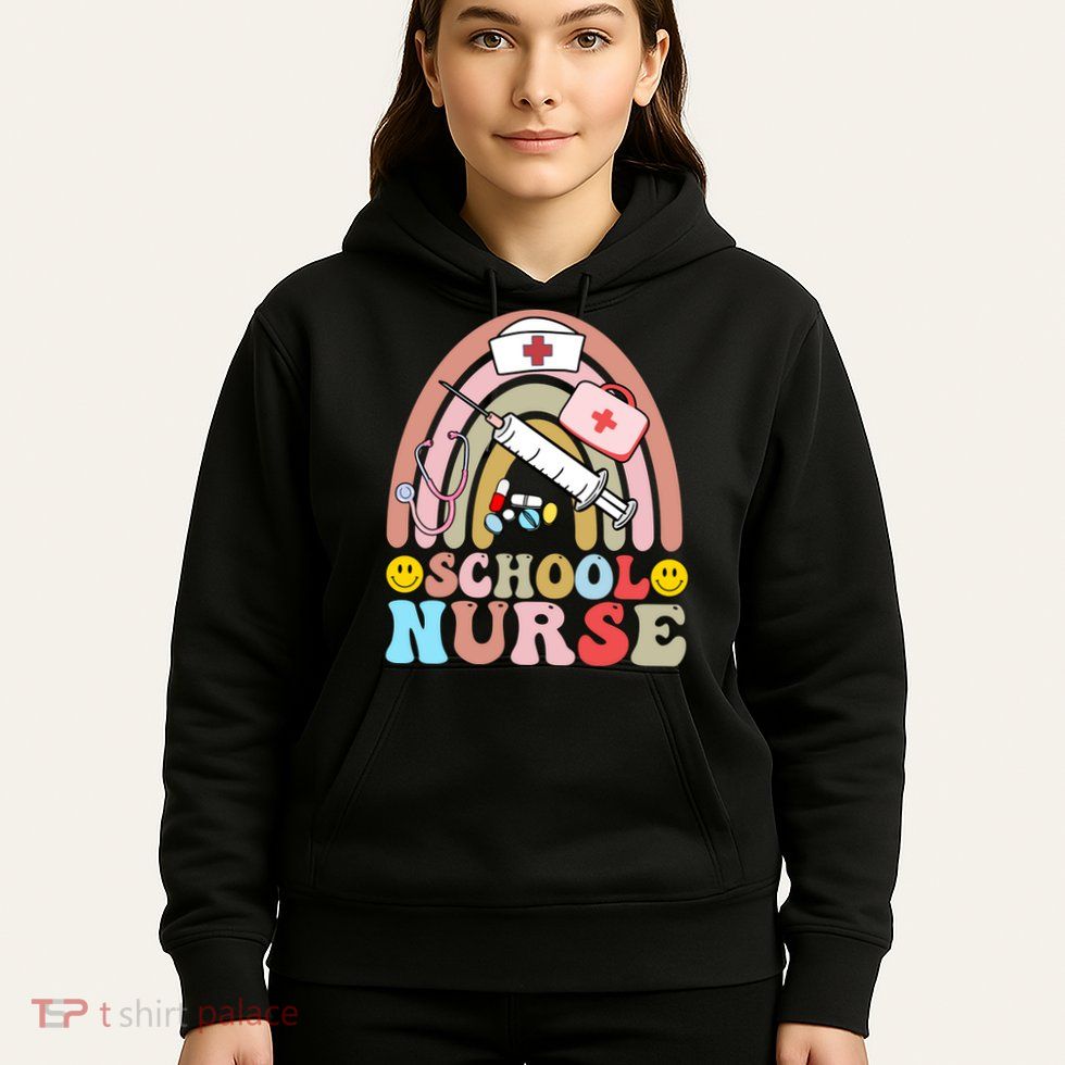 Cute School Nurse Design Hoodie