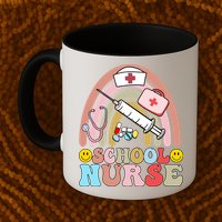 Cute School Nurse Design Mug