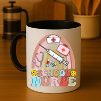 Cute School Nurse Design Mug