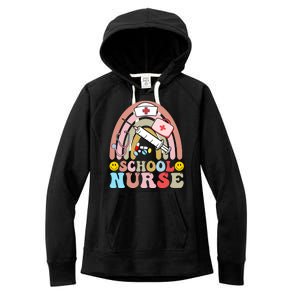 Cute School Nurse Design Women's Fleece Hoodie