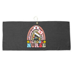 Cute School Nurse Design Large Microfiber Waffle Golf Towel