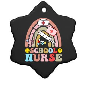 Cute School Nurse Design Ceramic Star Ornament