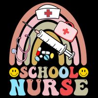 Cute School Nurse Design Women's Knotted Racerback Tank