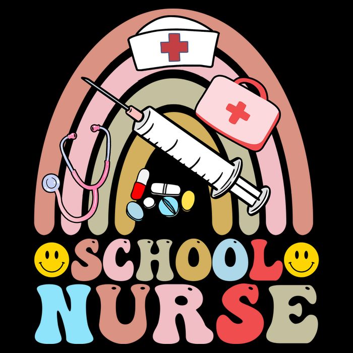 Cute School Nurse Design Women's Knotted Racerback Tank