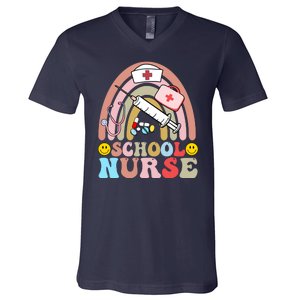 Cute School Nurse Design V-Neck T-Shirt