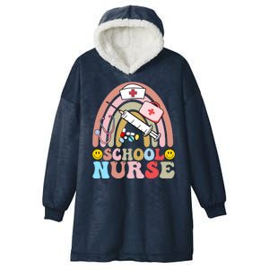 Cute School Nurse Design Hooded Wearable Blanket