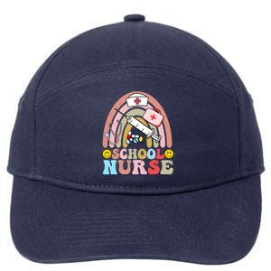 Cute School Nurse Design 7-Panel Snapback Hat