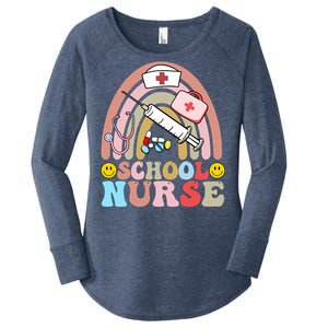 Cute School Nurse Design Women's Perfect Tri Tunic Long Sleeve Shirt