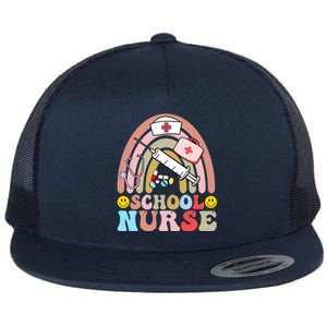 Cute School Nurse Design Flat Bill Trucker Hat