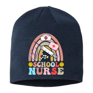 Cute School Nurse Design Sustainable Beanie