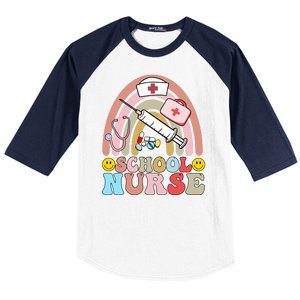 Cute School Nurse Design Baseball Sleeve Shirt