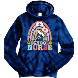 Cute School Nurse Design Tie Dye Hoodie