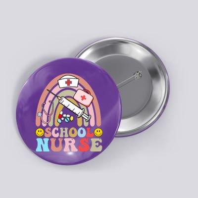 Cute School Nurse Design Button