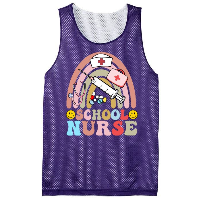 Cute School Nurse Design Mesh Reversible Basketball Jersey Tank