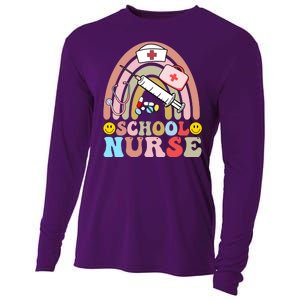 Cute School Nurse Design Cooling Performance Long Sleeve Crew