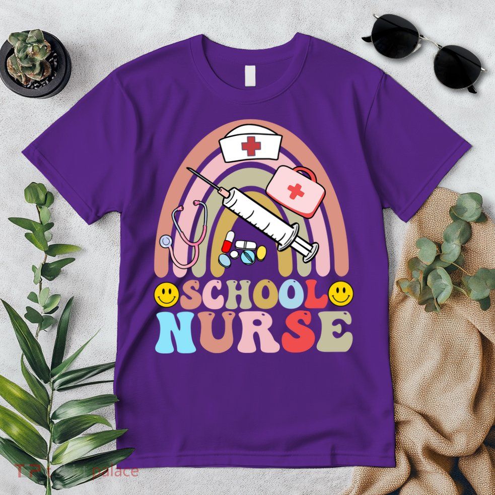 Cute School Nurse Design Premium T-Shirt