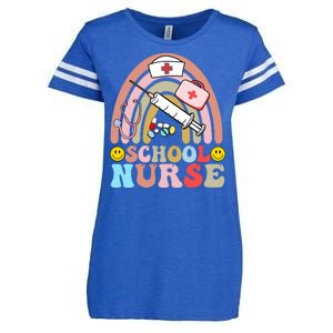 Cute School Nurse Design Enza Ladies Jersey Football T-Shirt